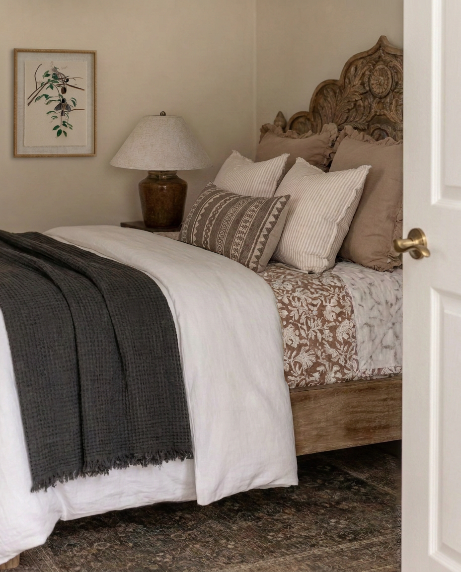 Ximena Cushion Cover, Smoked Taupe