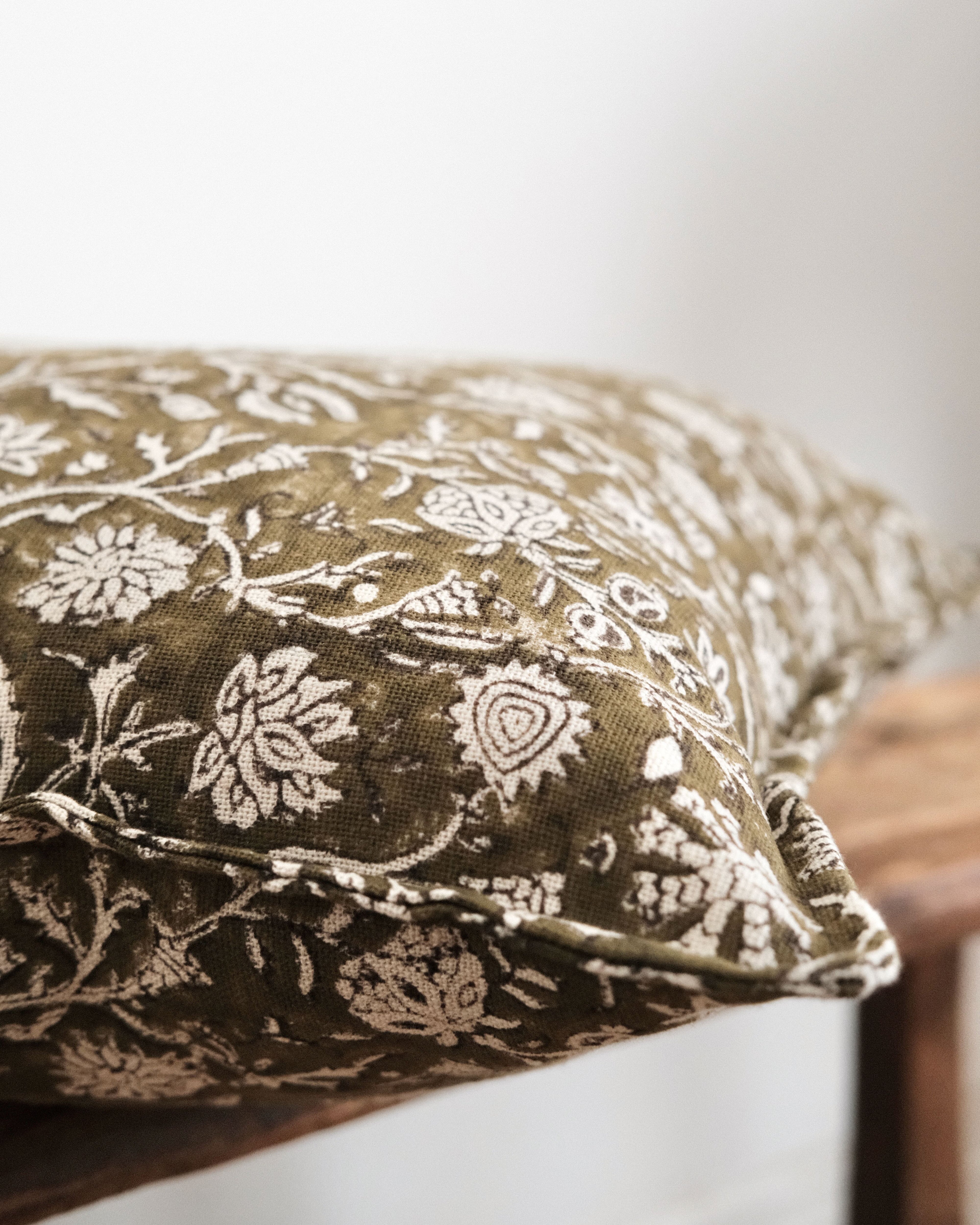 Arti Block Print Cushion Cover
