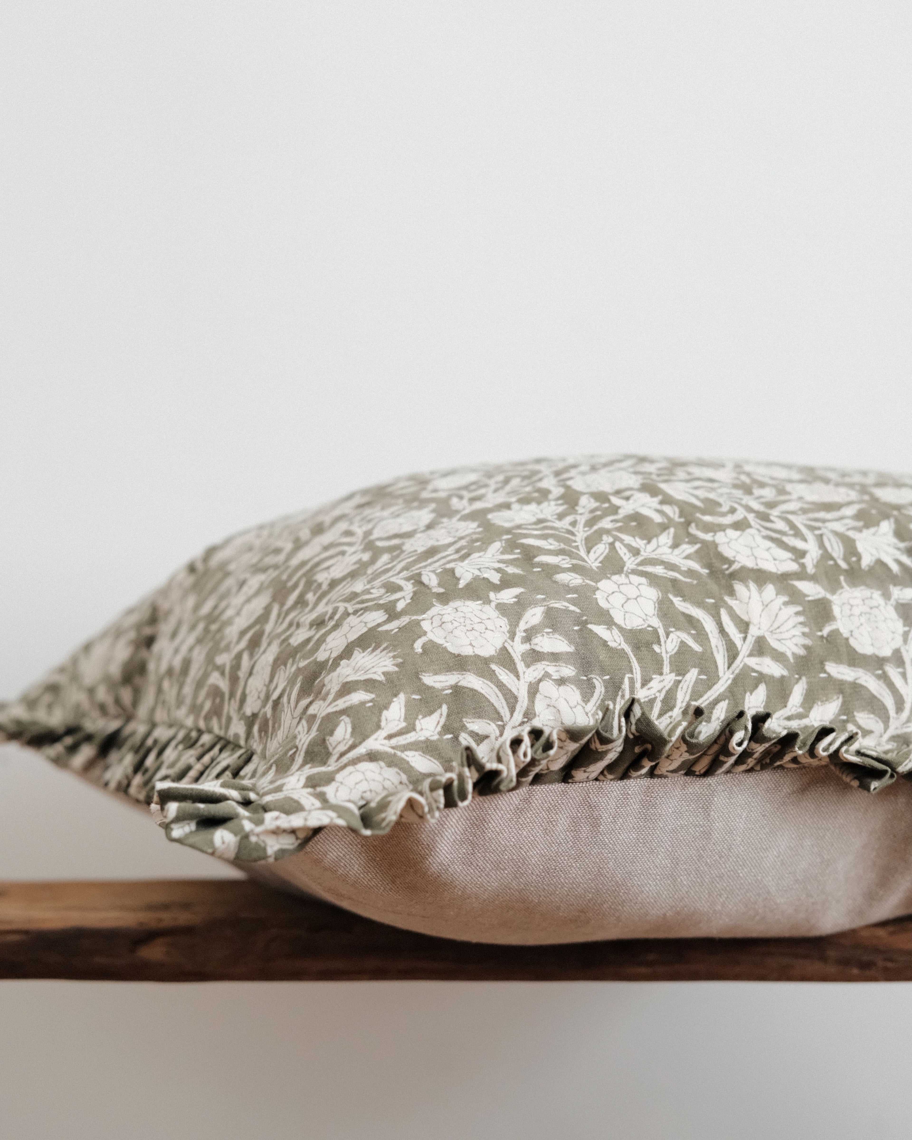 Navi Block Print Cushion Cover