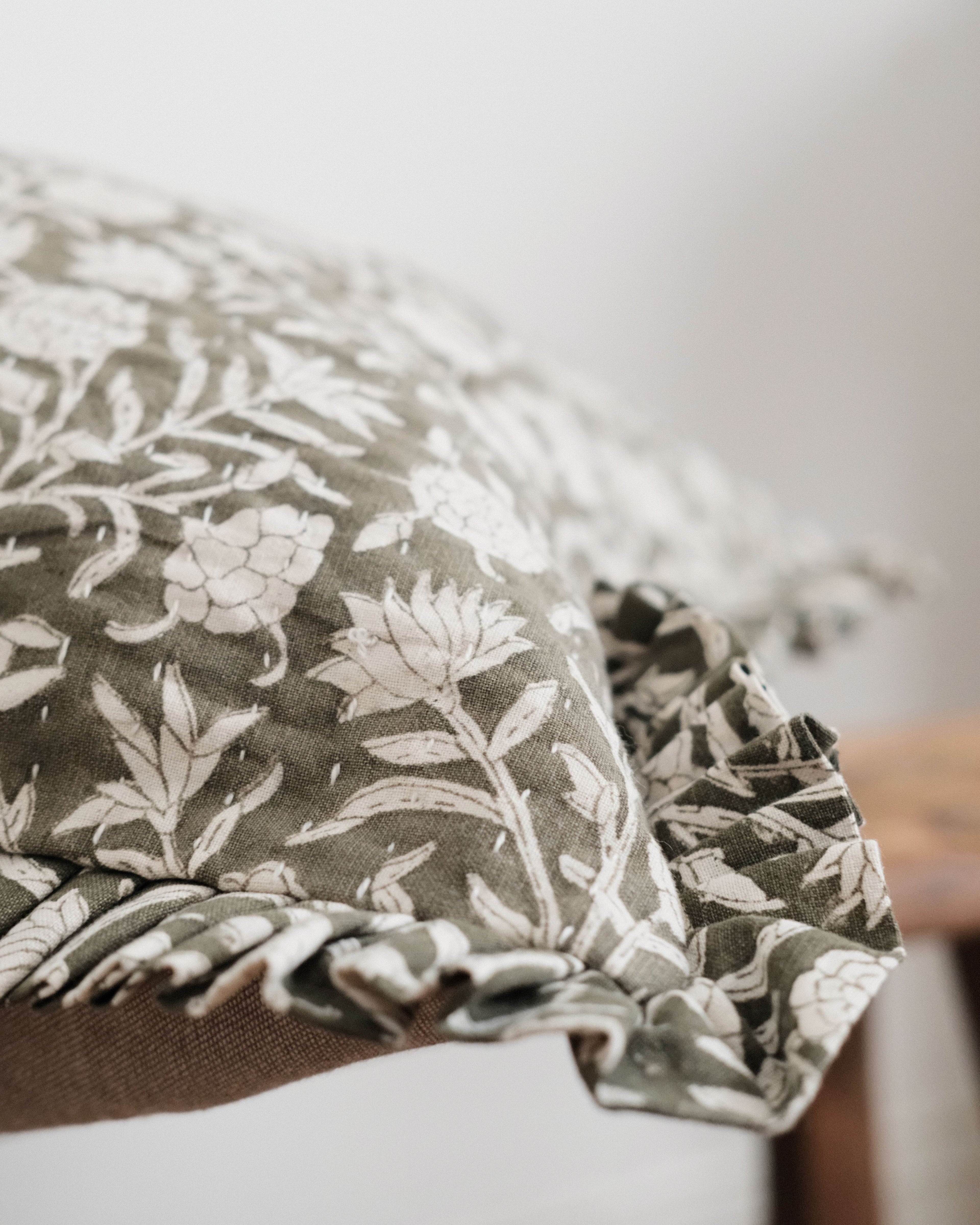 Navi Block Print Cushion Cover