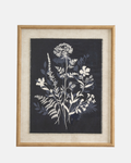 Meadow Botanicals on Linen Framed Print