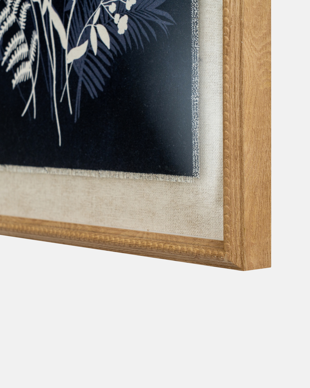 Meadow Botanicals on Linen Framed Print