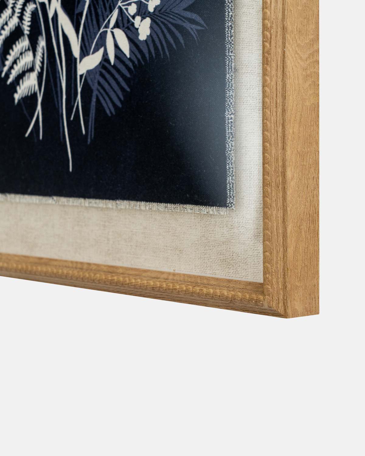Meadow Botanicals on Linen Framed Print