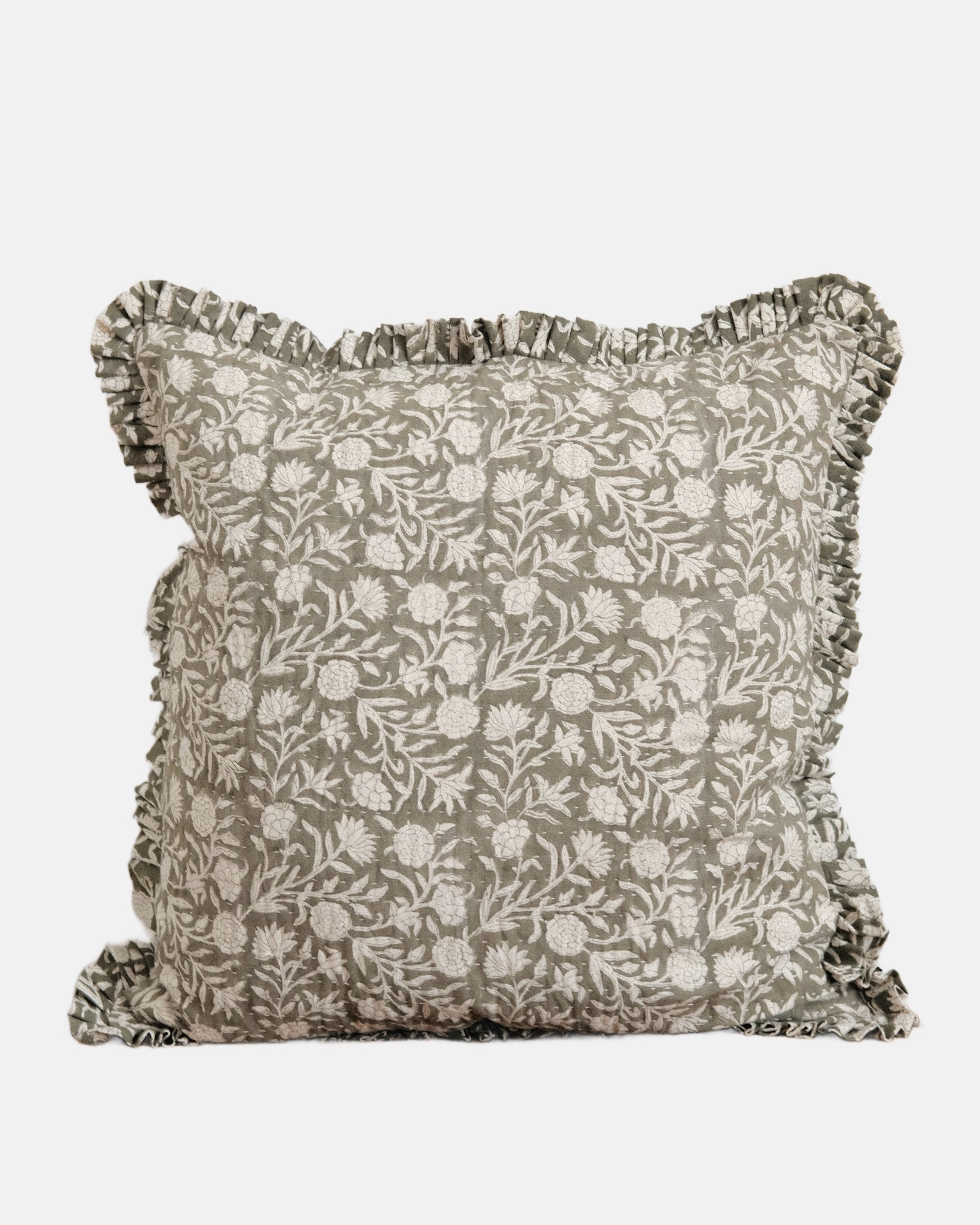Navi Block Print Cushion Cover